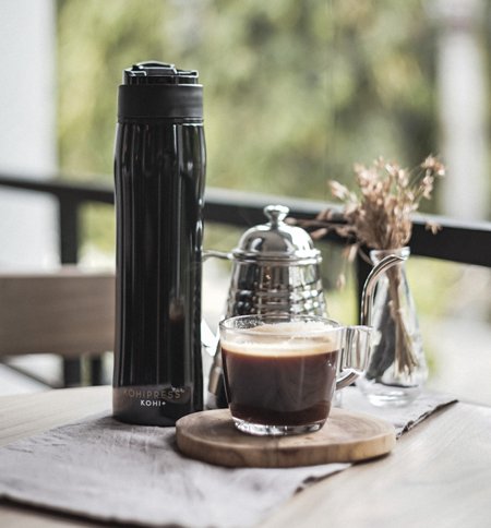 Travel Coffee Press - Portable French Press Coffee Maker with Vacuum  Insulated Stainless Steel Tumbler